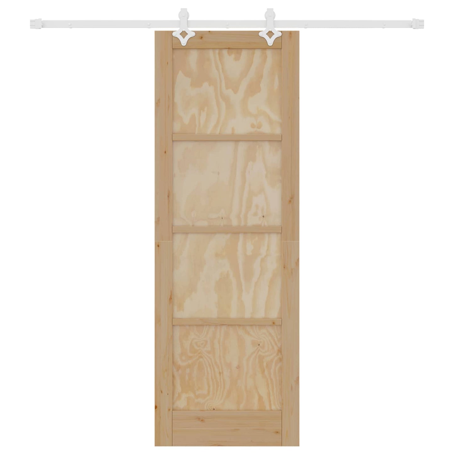 Schuifdeur Natuurlijk en Wit 73,5 x 211 cm Massief grenenhout