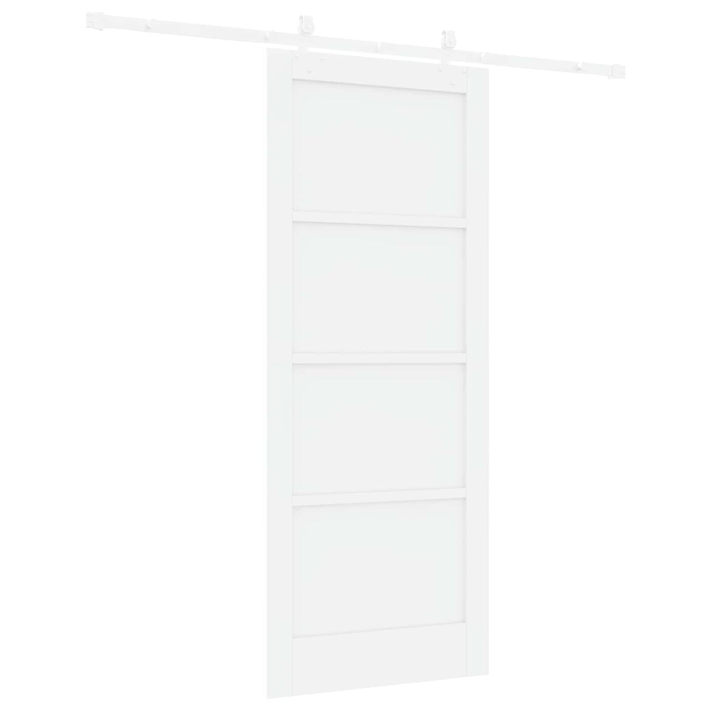 Schuifdeur Wit 83 x 202 cm Massief grenenhout
