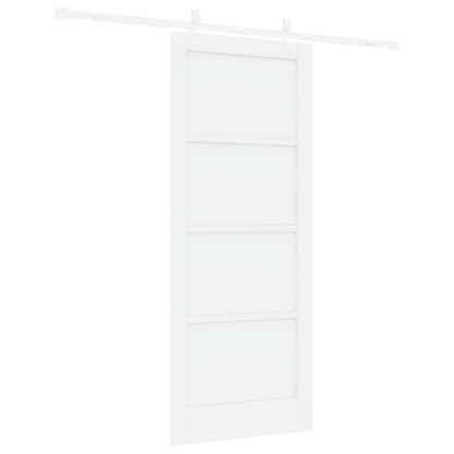 Schuifdeur Wit 83 x 202 cm Massief grenenhout