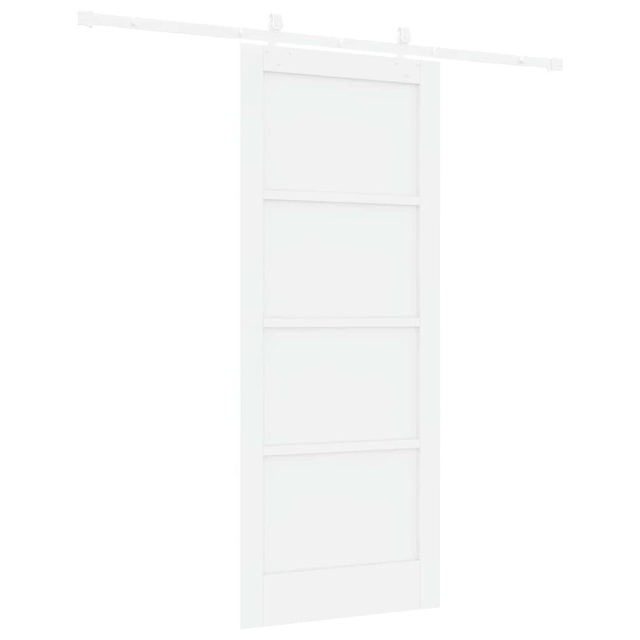 Schuifdeur Wit 83 x 202 cm Massief grenenhout