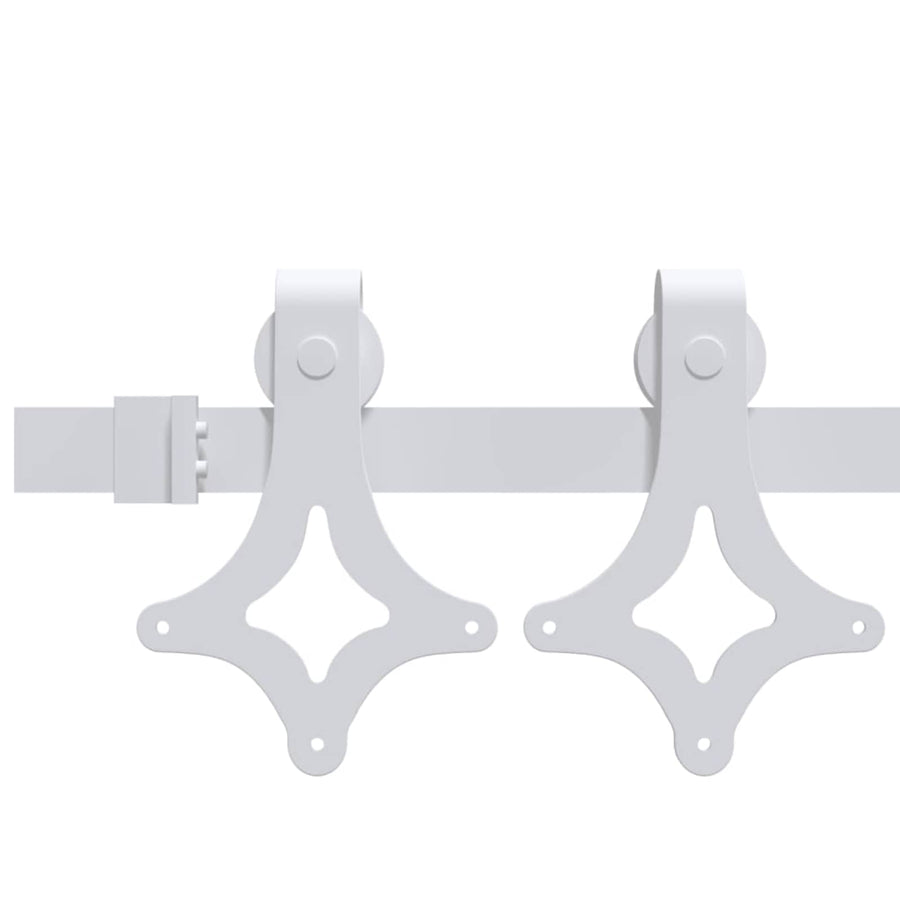 Schuifdeur Wit 83 x 232 cm Massief grenenhout
