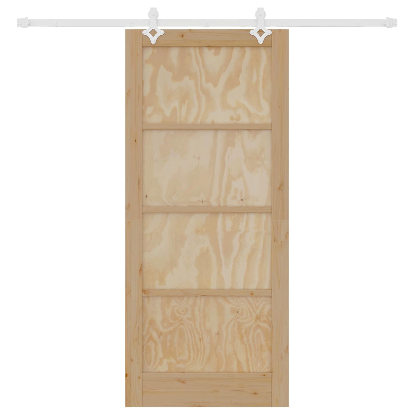Schuifdeur Natuurlijk en Wit 86 x 198,5 cm Massief grenenhout