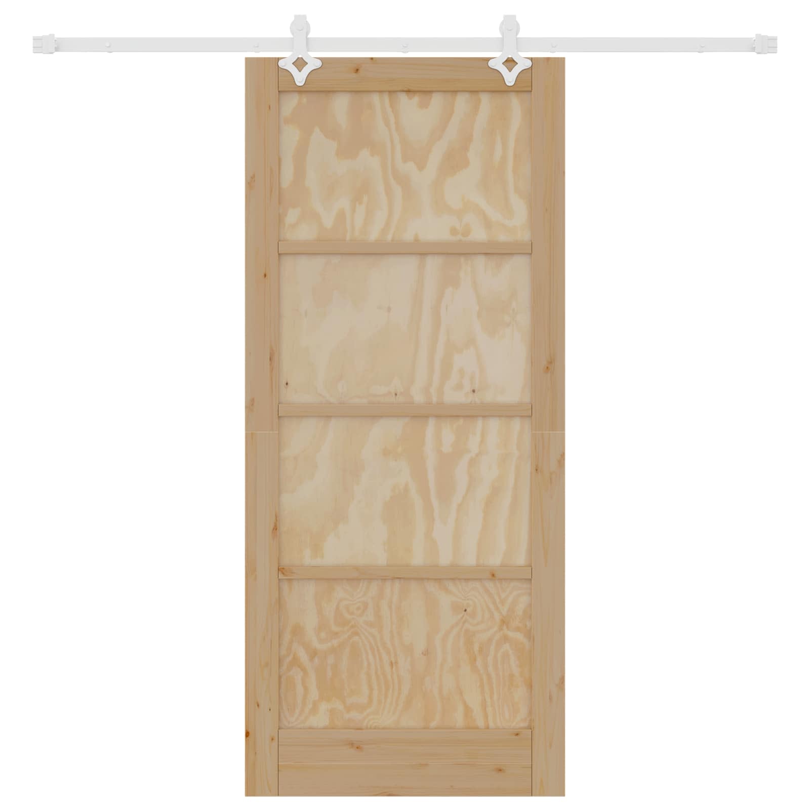 Schuifdeur Natuurlijk en Wit 86 x 198,5 cm Massief grenenhout