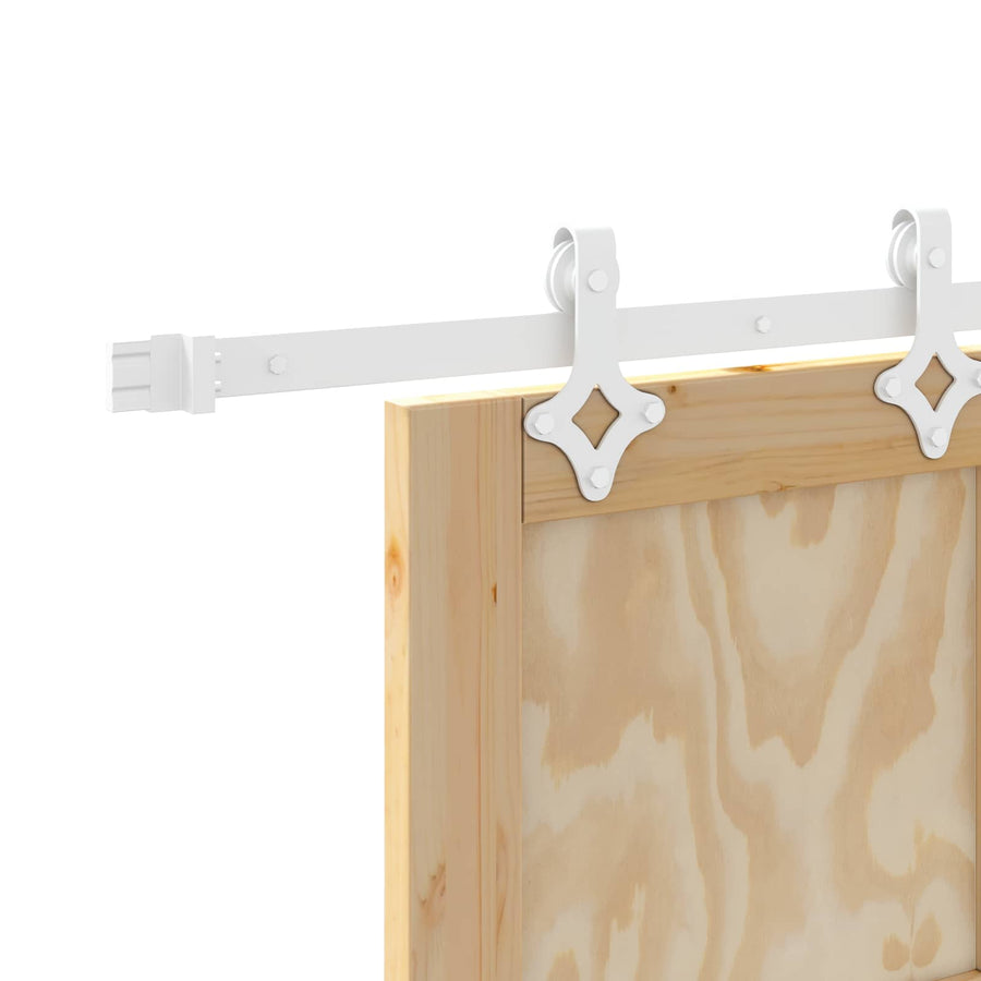 Schuifdeur Natuurlijk en Wit 86 x 211 cm Massief grenenhout