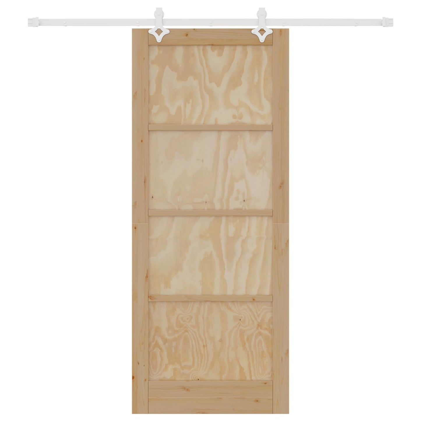 Schuifdeur Natuurlijk en Wit 86 x 211 cm Massief grenenhout