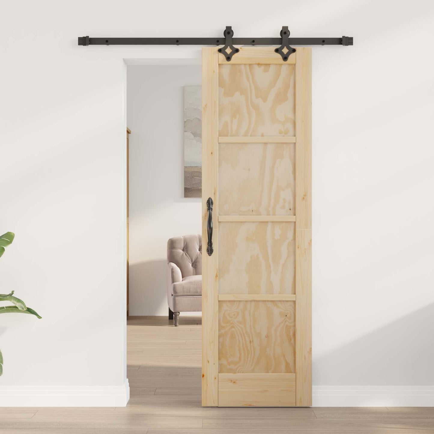 Schuifdeur ORKDAL Naturel 61 x 198,5 cm Massief grenenhout