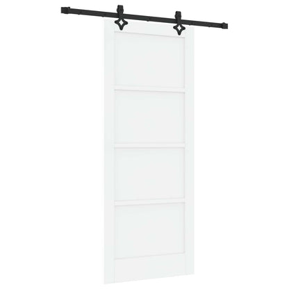 Schuifdeur ORKDAL Wit 83 x 202 cm Massief grenenhout