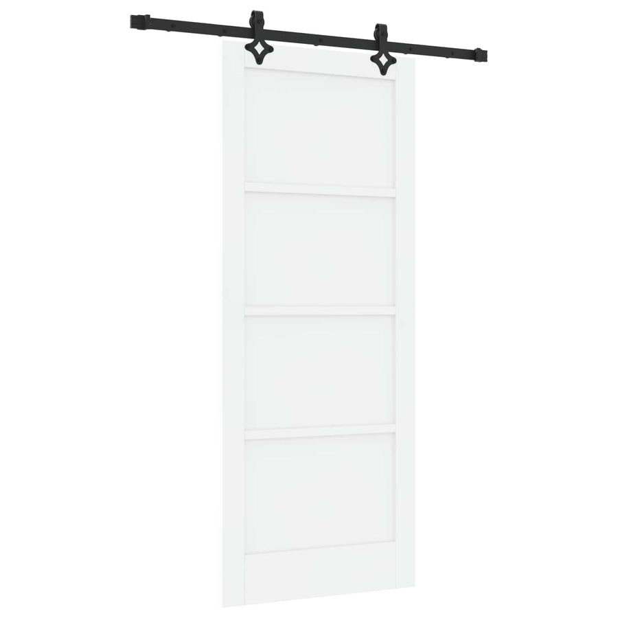Schuifdeur ORKDAL Wit 83 x 202 cm Massief grenenhout