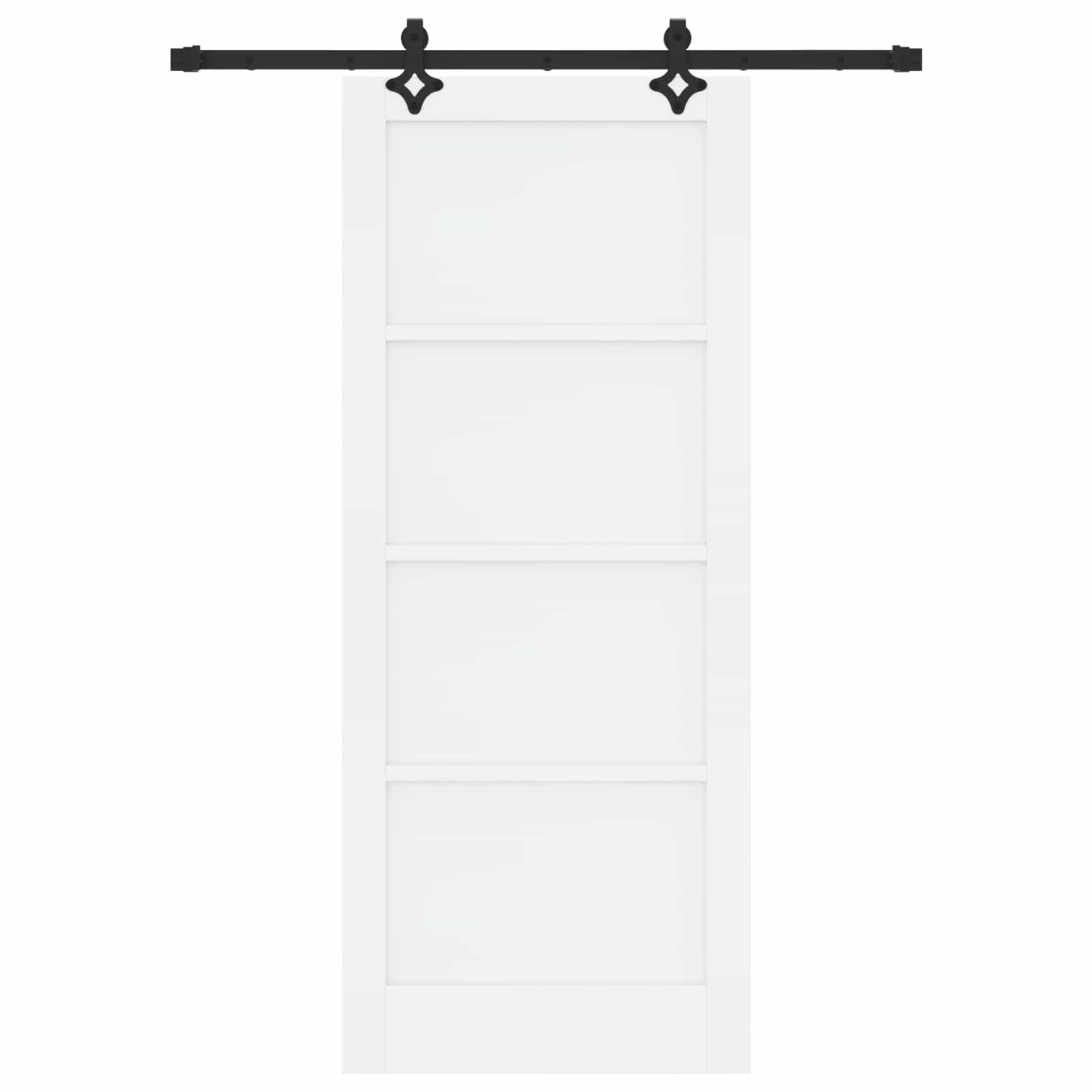 Schuifdeur ORKDAL Wit 83 x 202 cm Massief grenenhout