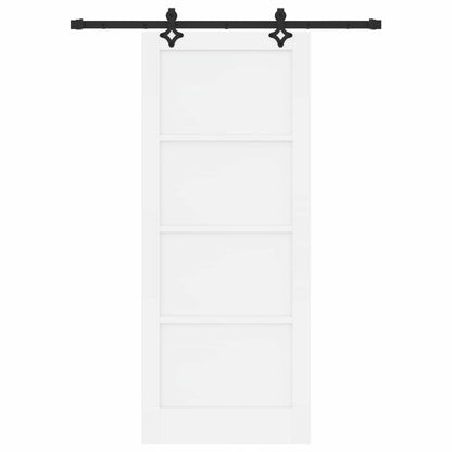 Schuifdeur ORKDAL Wit 83 x 202 cm Massief grenenhout