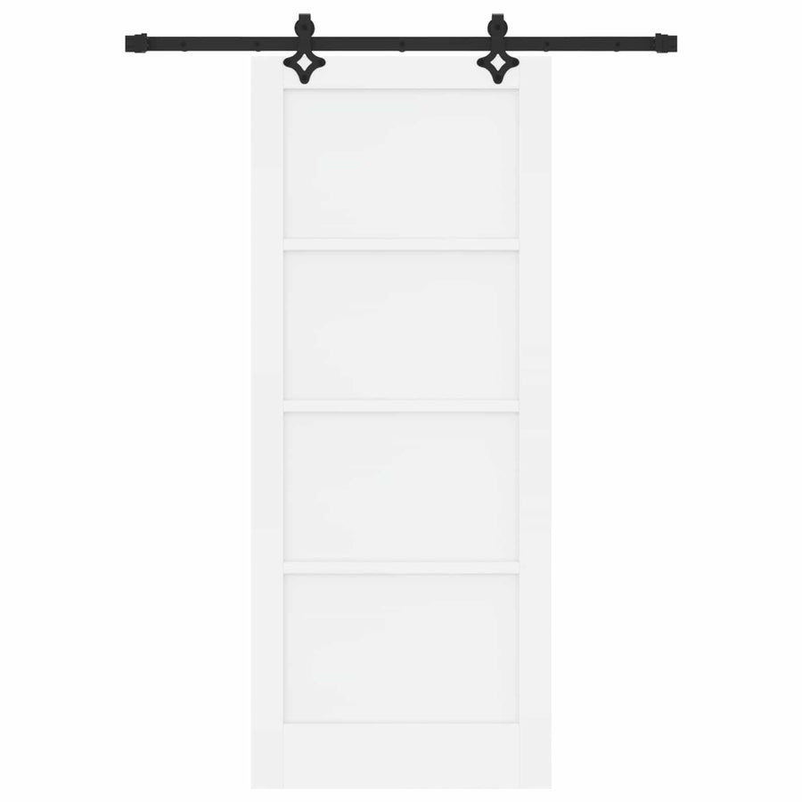 Schuifdeur ORKDAL Wit 83 x 202 cm Massief grenenhout