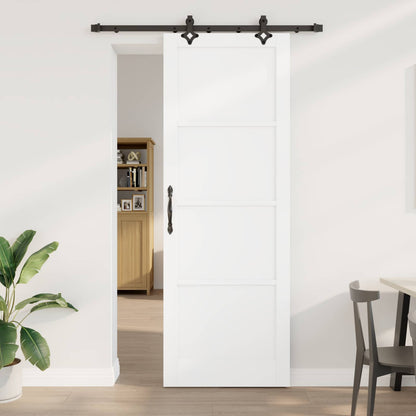Schuifdeur ORKDAL Wit 83 x 232 cm Massief grenenhout
