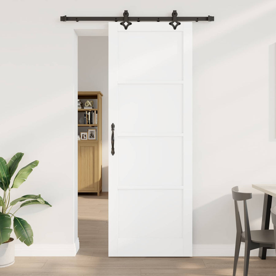 Schuifdeur ORKDAL Wit 83 x 232 cm Massief grenenhout