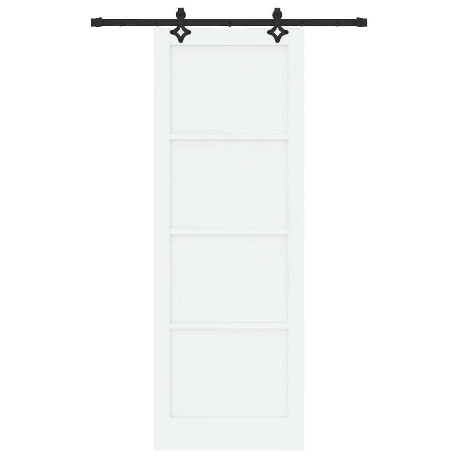 Schuifdeur ORKDAL Wit 83 x 232 cm Massief grenenhout