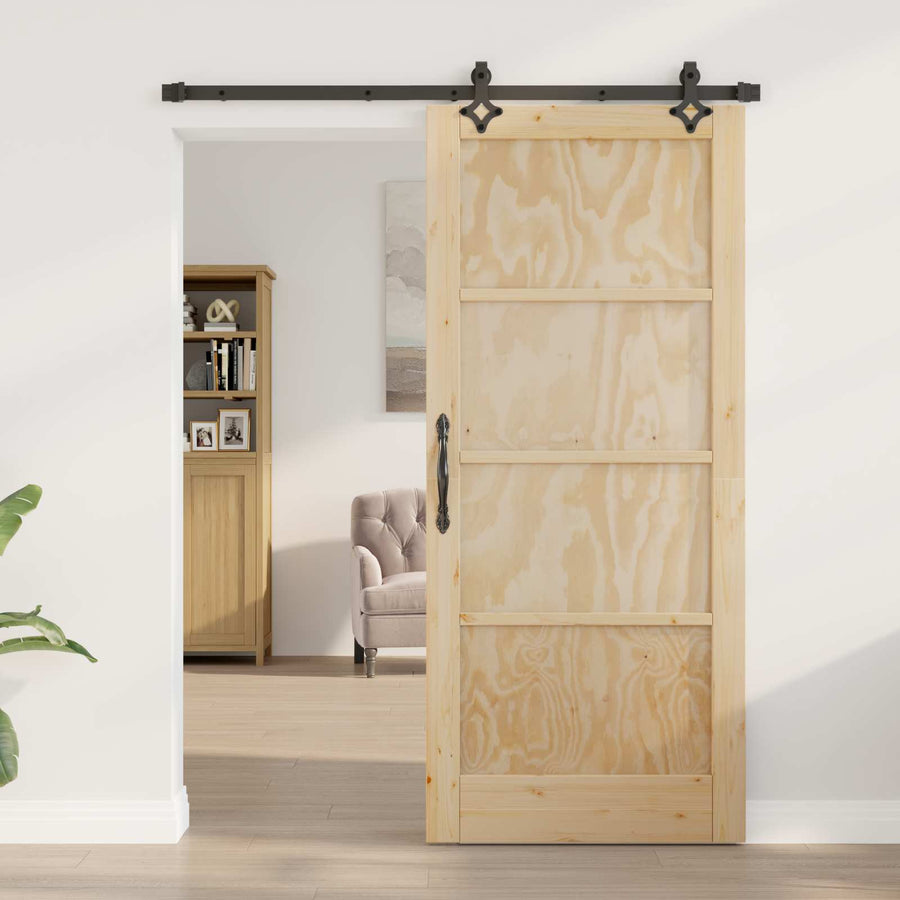 Schuifdeur ORKDAL Naturel 86 x 198,5 cm Massief grenenhout
