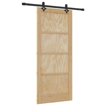 Schuifdeur ORKDAL Naturel 86 x 198,5 cm Massief grenenhout
