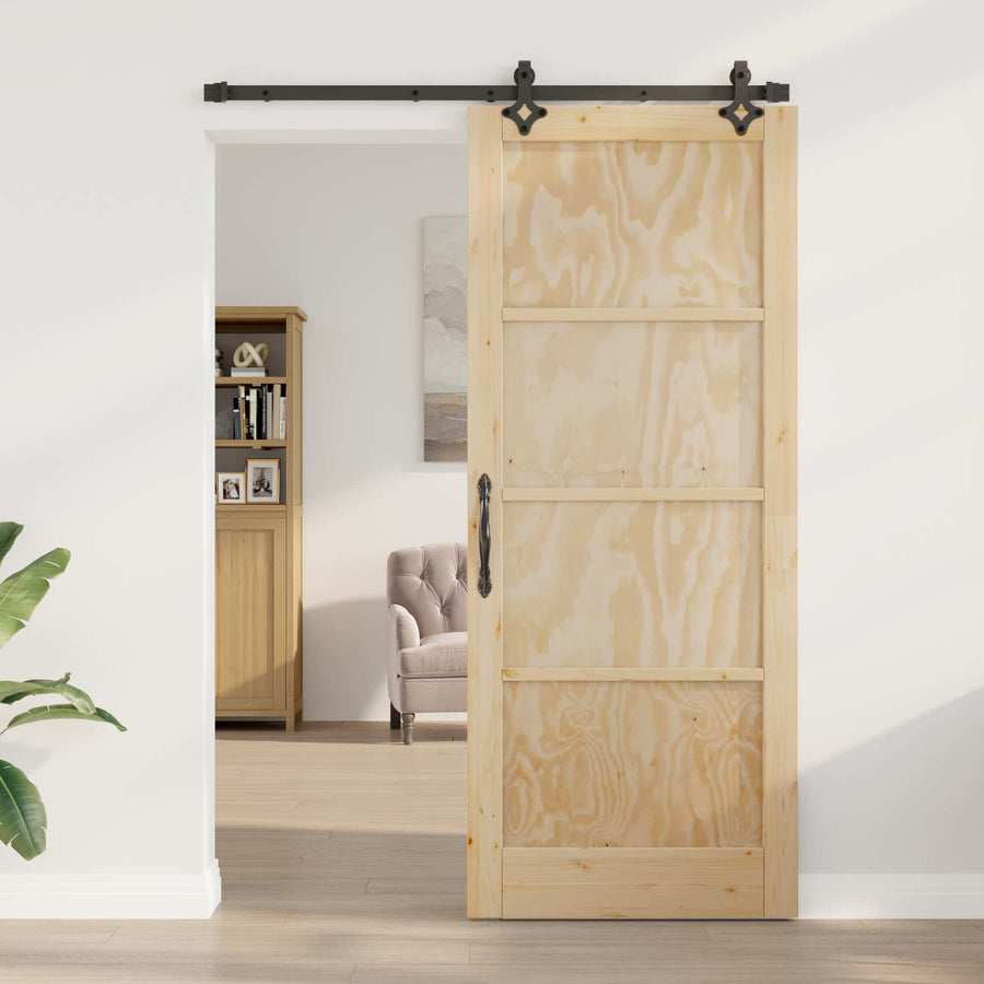 Schuifdeur ORKDAL Naturel 86 x 211 cm Massief grenenhout