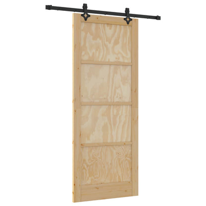 Schuifdeur ORKDAL Naturel 86 x 211 cm Massief grenenhout