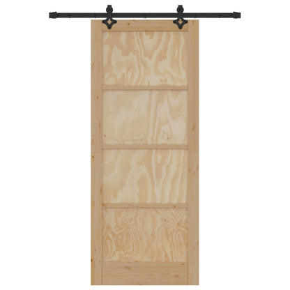 Schuifdeur ORKDAL Naturel 86 x 211 cm Massief grenenhout