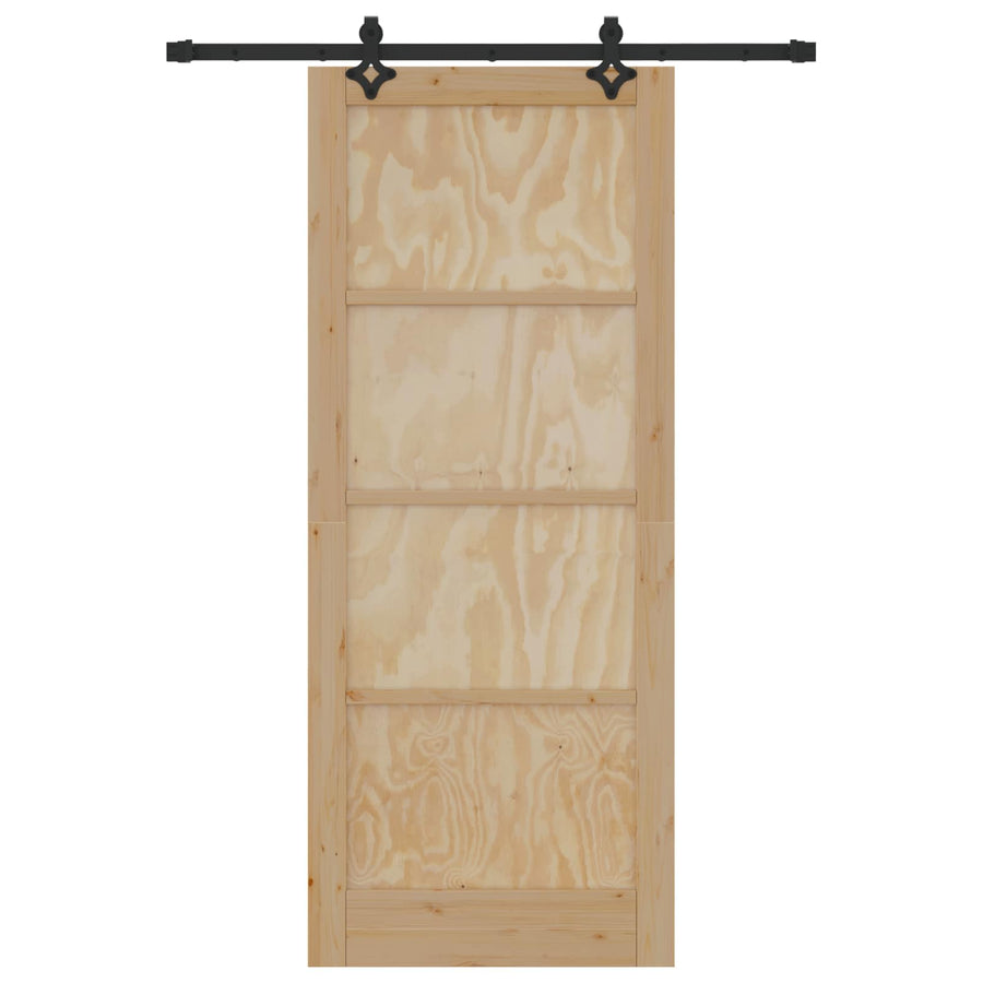 Schuifdeur ORKDAL Naturel 86 x 211 cm Massief grenenhout