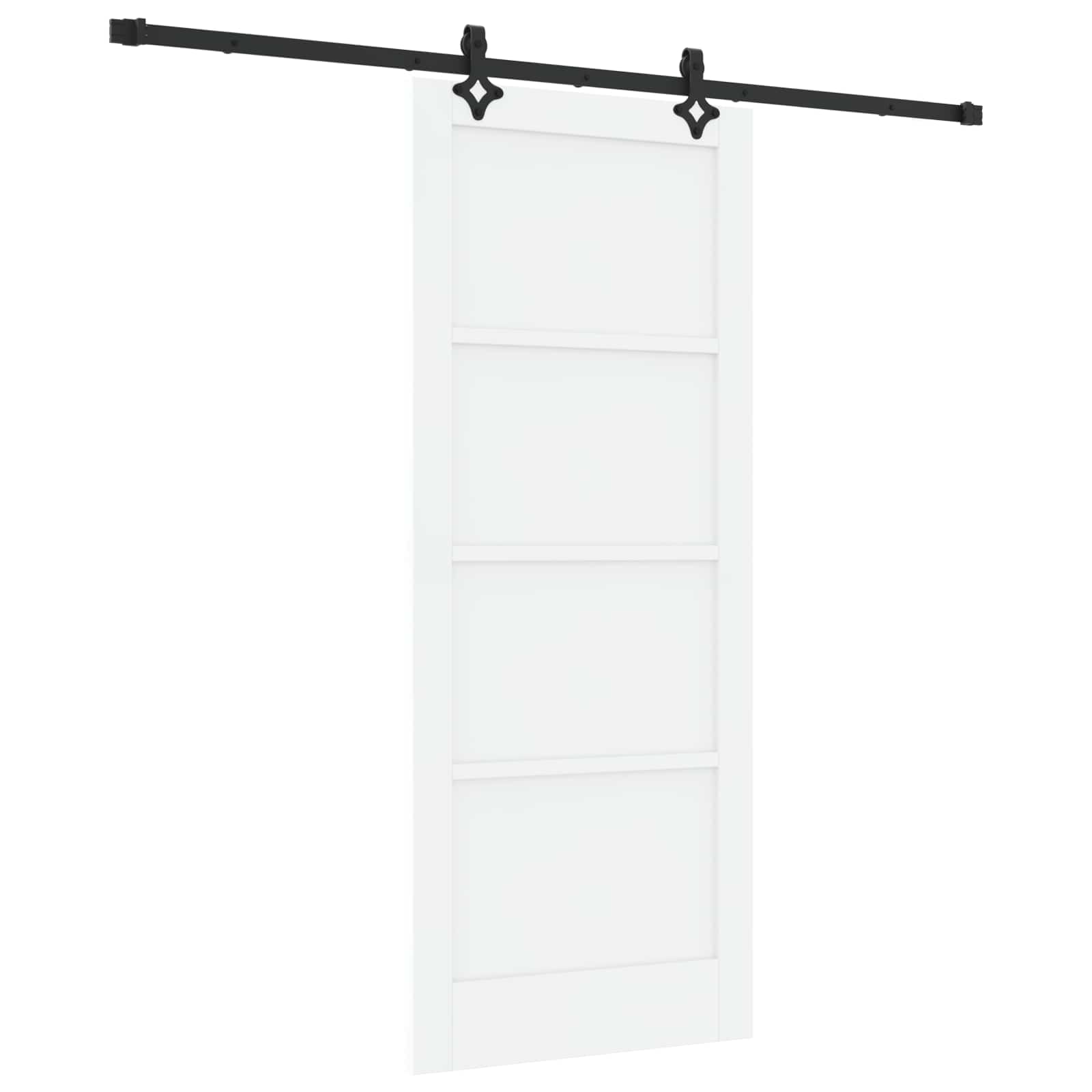 Schuifdeur ORKDAL Wit 83 x 202 cm Massief grenenhout