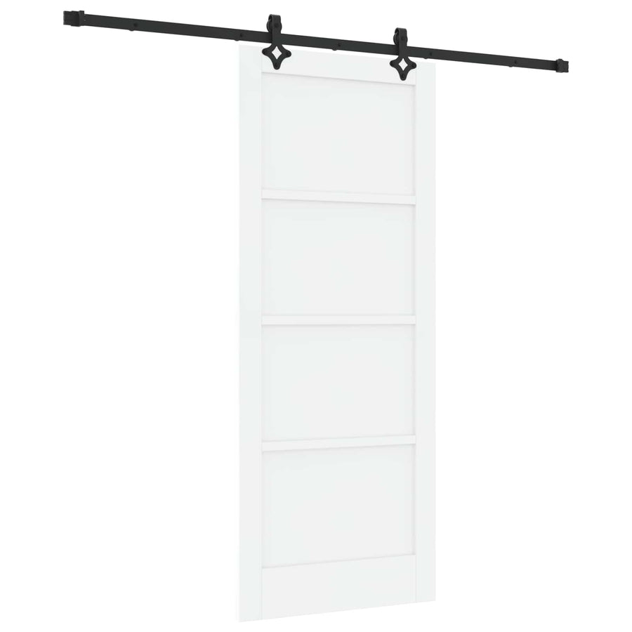 Schuifdeur ORKDAL Wit 83 x 202 cm Massief grenenhout