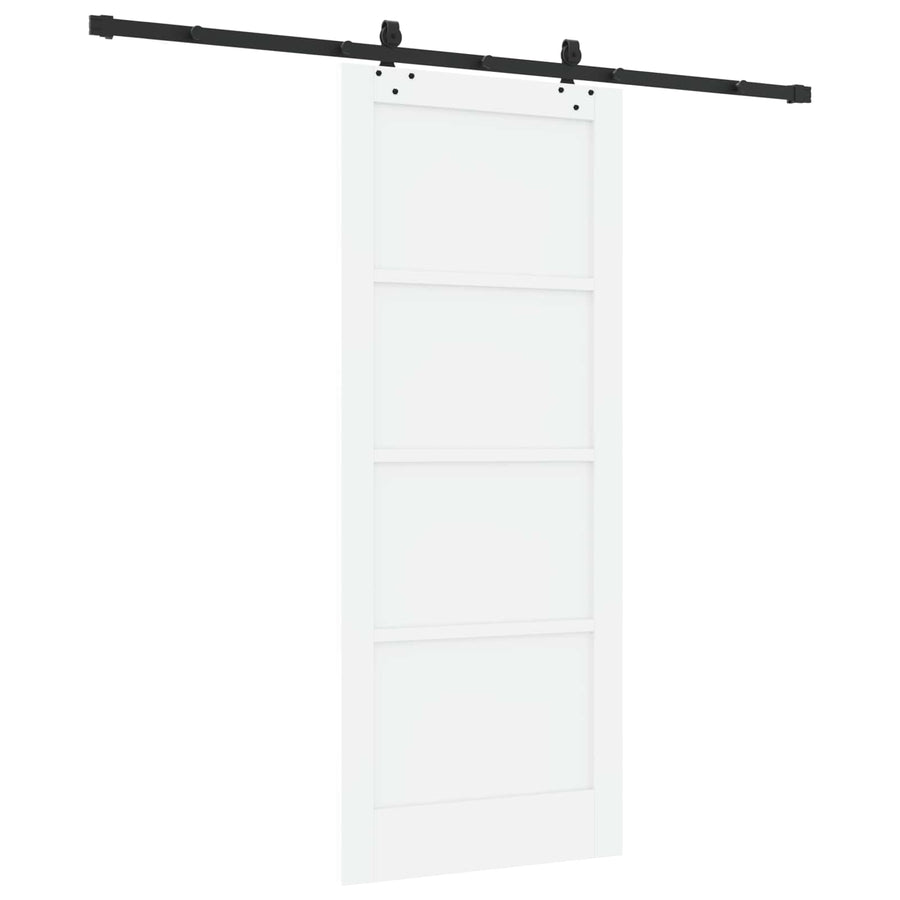 Schuifdeur ORKDAL Wit 83 x 202 cm Massief grenenhout
