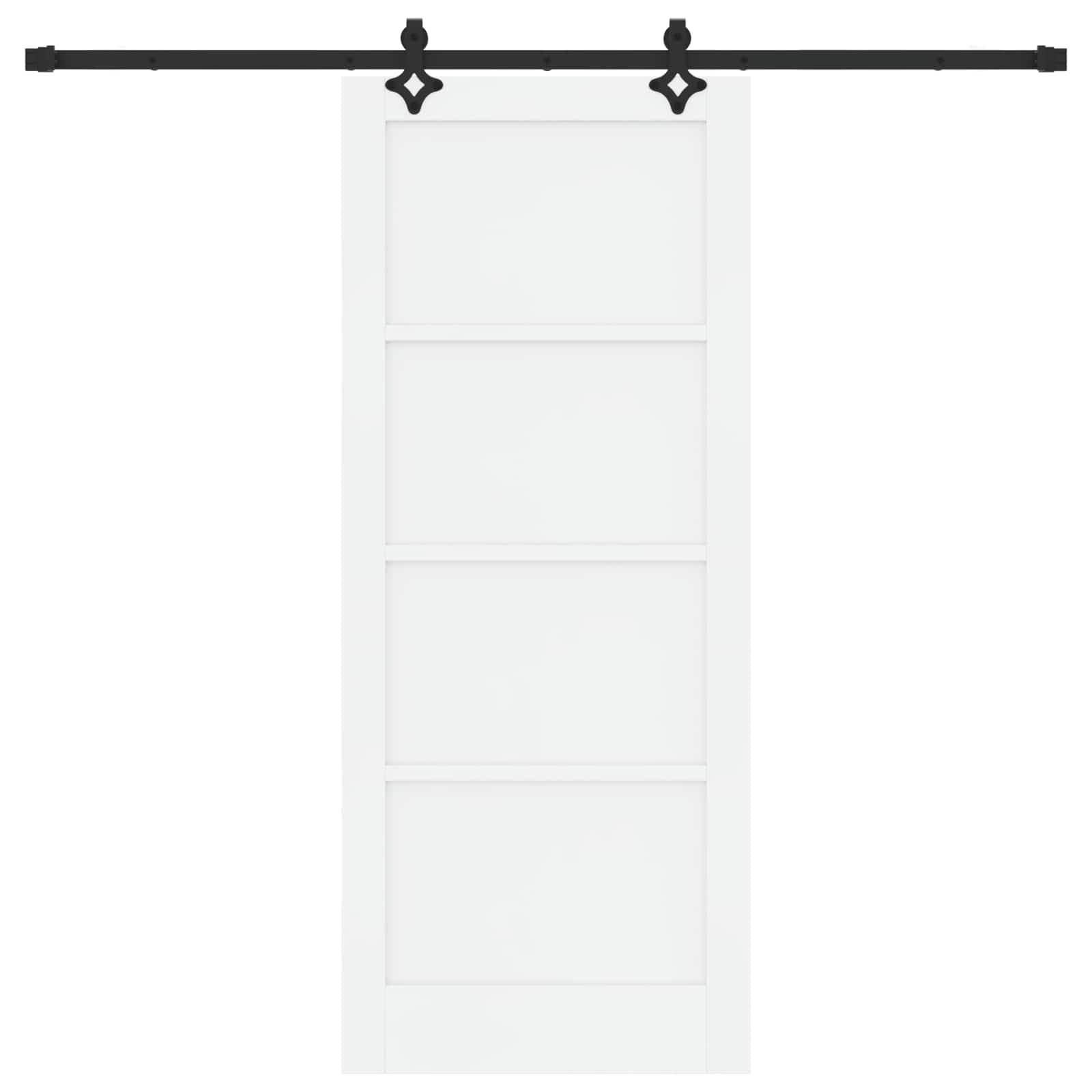Schuifdeur ORKDAL Wit 83 x 202 cm Massief grenenhout