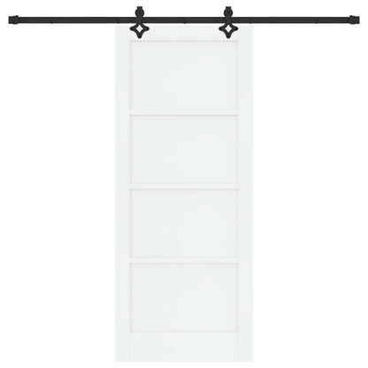 Schuifdeur ORKDAL Wit 83 x 202 cm Massief grenenhout