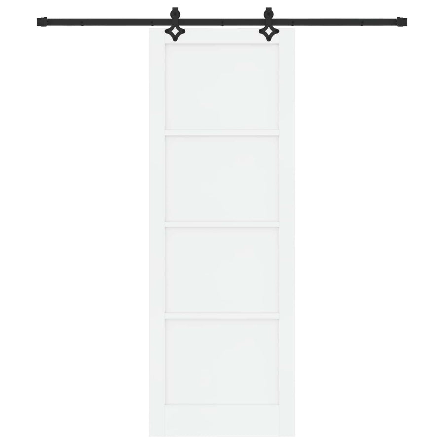 Schuifdeur ORKDAL Wit 83 x 232 cm Massief grenenhout