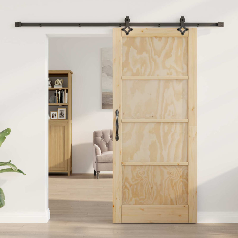 Schuifdeur ORKDAL Naturel 86 x 198,5 cm Massief grenenhout