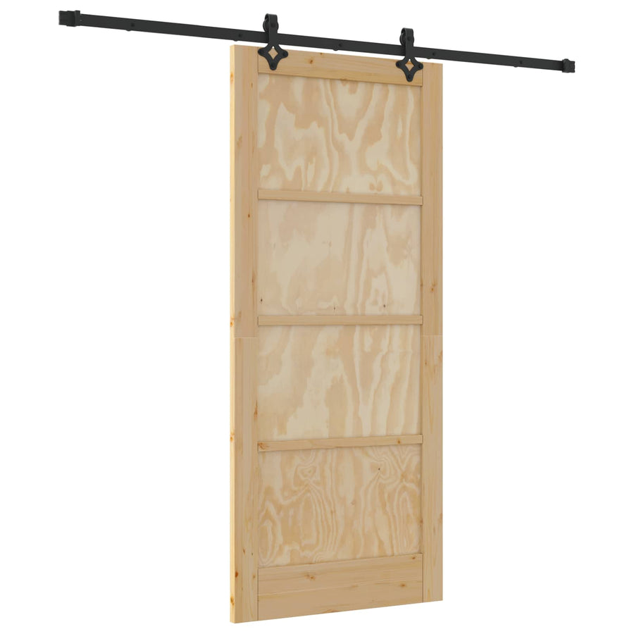 Schuifdeur ORKDAL Naturel 86 x 198,5 cm Massief grenenhout