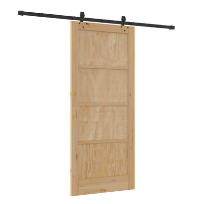Schuifdeur ORKDAL Naturel 86 x 198,5 cm Massief grenenhout