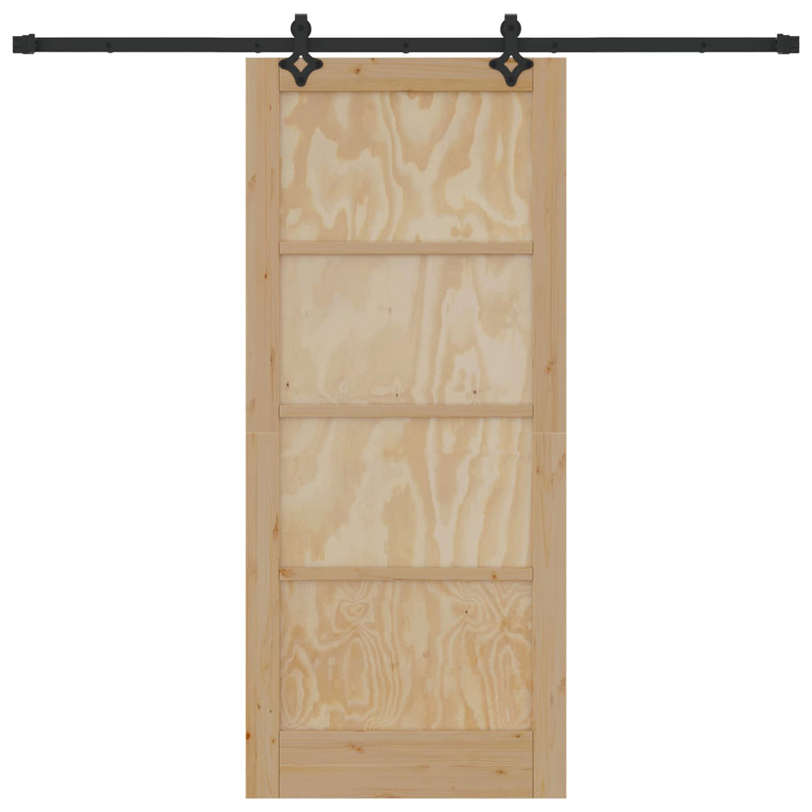 Schuifdeur ORKDAL Naturel 86 x 198,5 cm Massief grenenhout