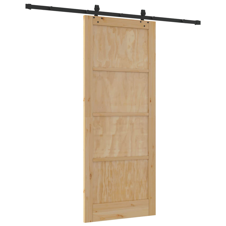 Schuifdeur ORKDAL Naturel 86 x 211 cm Massief grenenhout