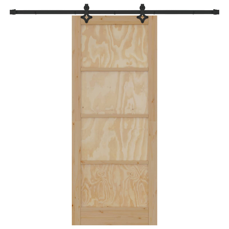 Schuifdeur ORKDAL Naturel 86 x 211 cm Massief grenenhout
