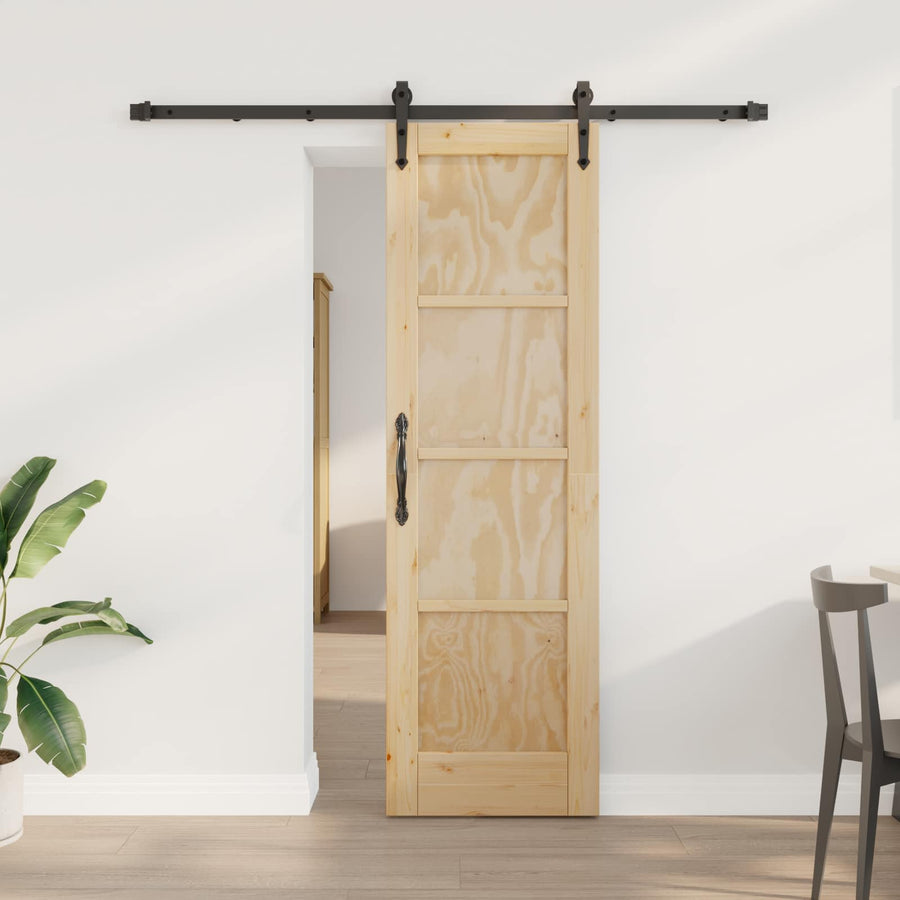 Schuifdeur ORKDAL Naturel en Zwart 61 x 198,5 cm