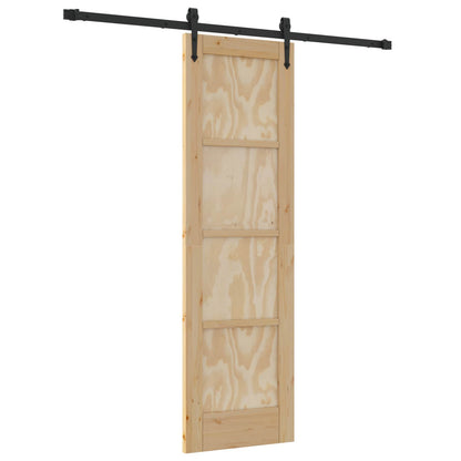 Schuifdeur ORKDAL Naturel en Zwart 61 x 198,5 cm