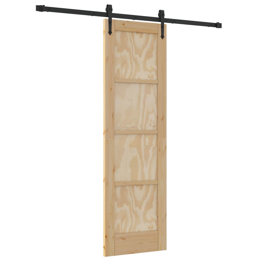 Schuifdeur ORKDAL Naturel en Zwart 61 x 198,5 cm
