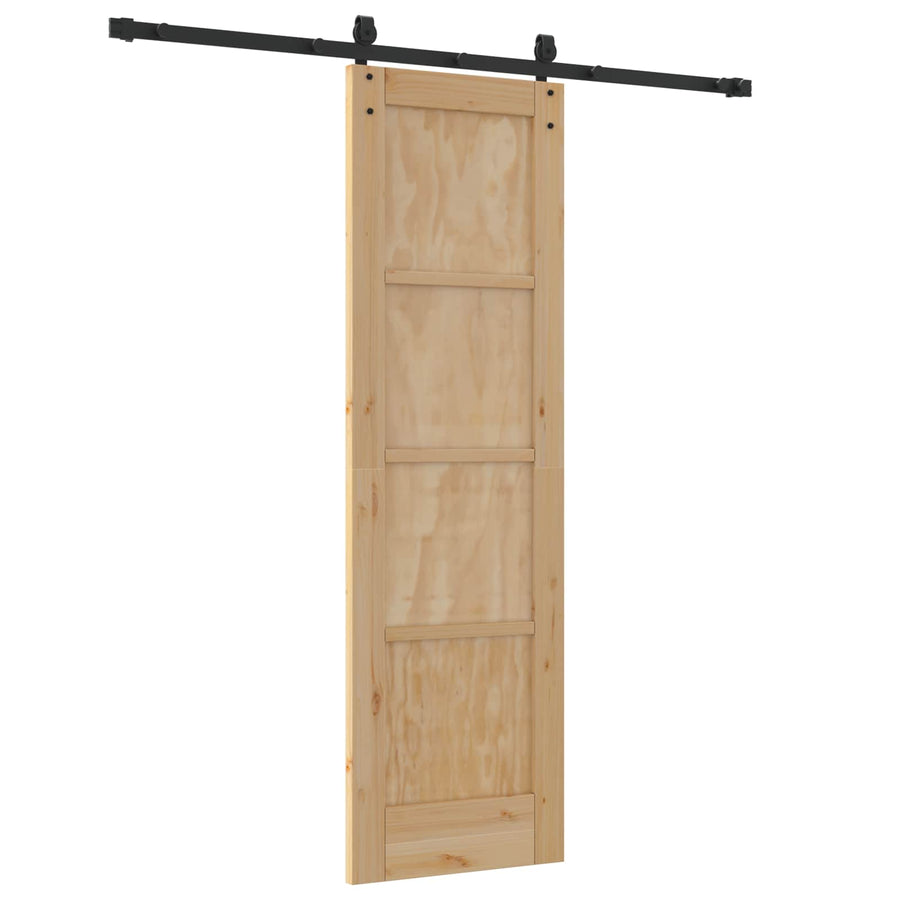 Schuifdeur ORKDAL Naturel en Zwart 61 x 198,5 cm