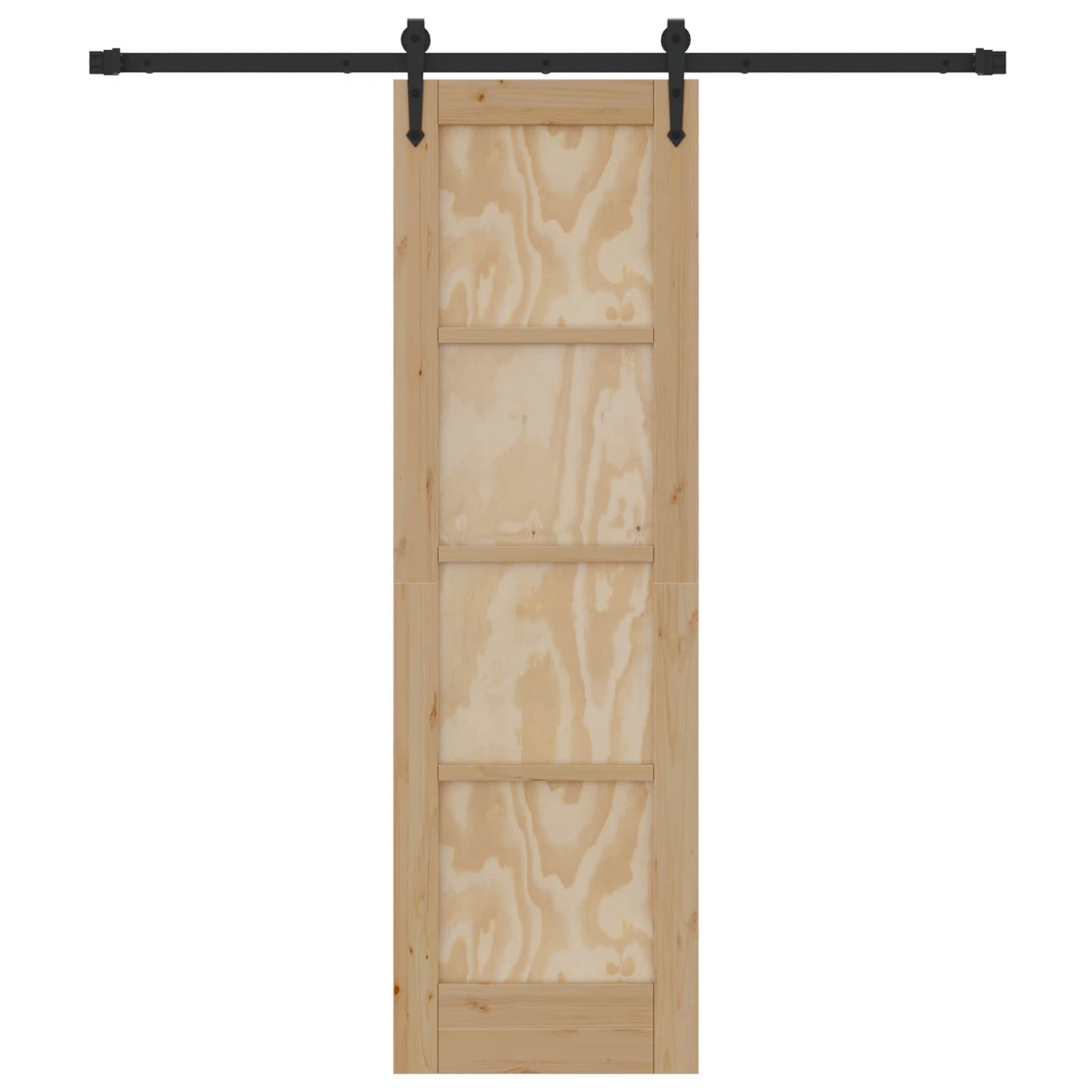 Schuifdeur ORKDAL Naturel en Zwart 61 x 198,5 cm