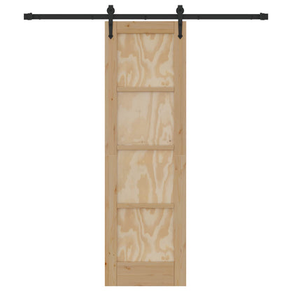 Schuifdeur ORKDAL Naturel en Zwart 61 x 198,5 cm
