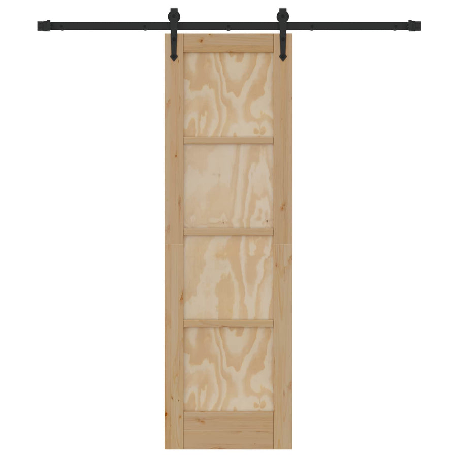 Schuifdeur ORKDAL Naturel en Zwart 61 x 198,5 cm