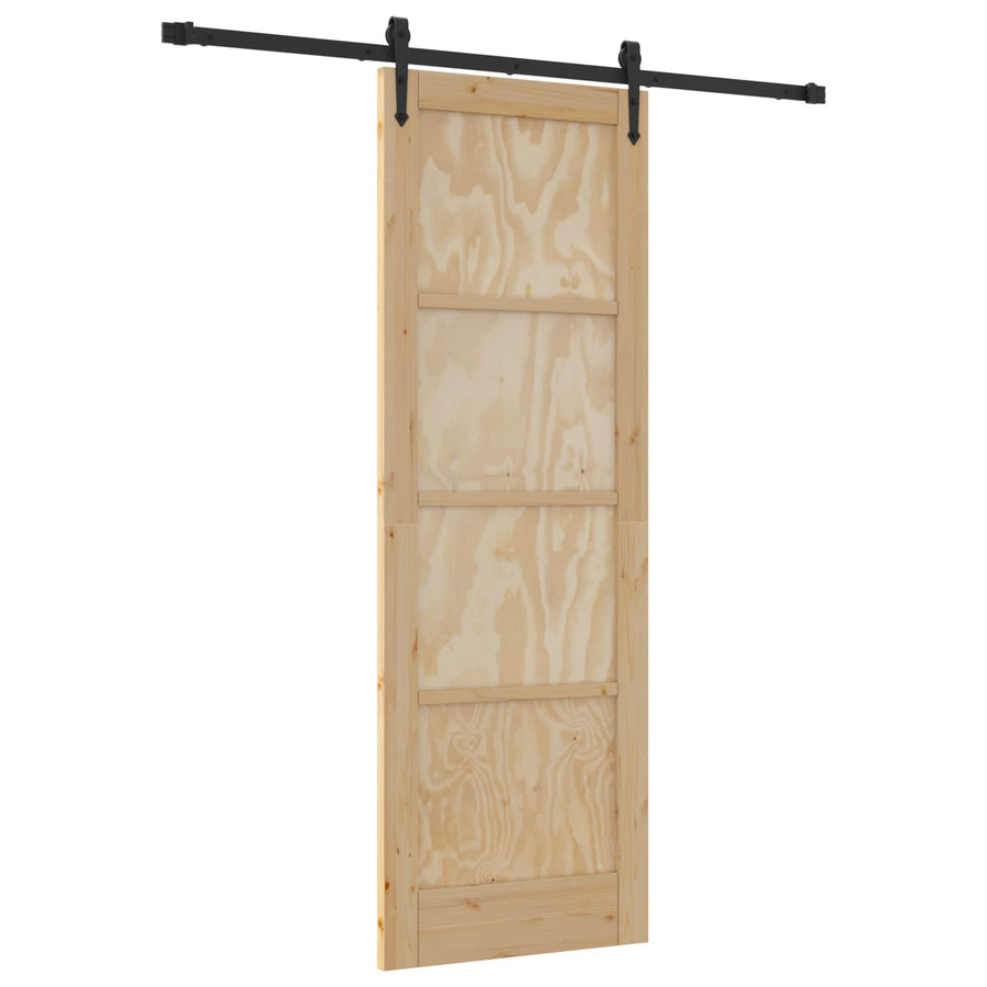 Schuifdeur ORKDAL Naturel en Zwart 73,5 x 211 cm