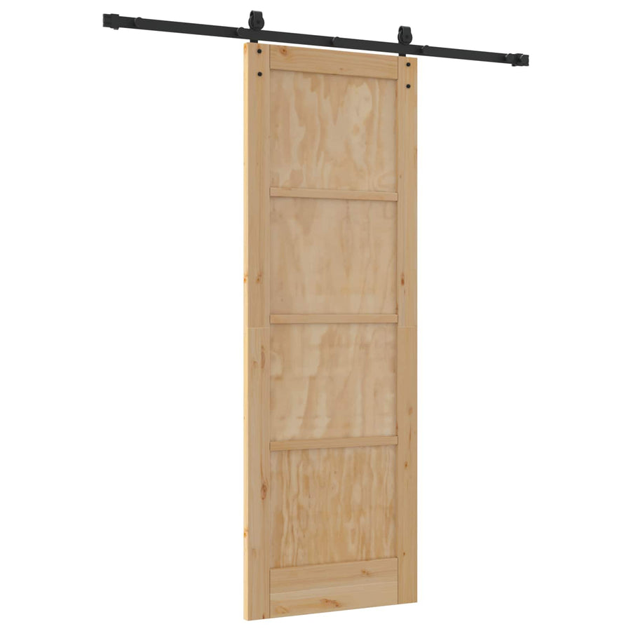 Schuifdeur ORKDAL Naturel en Zwart 73,5 x 211 cm