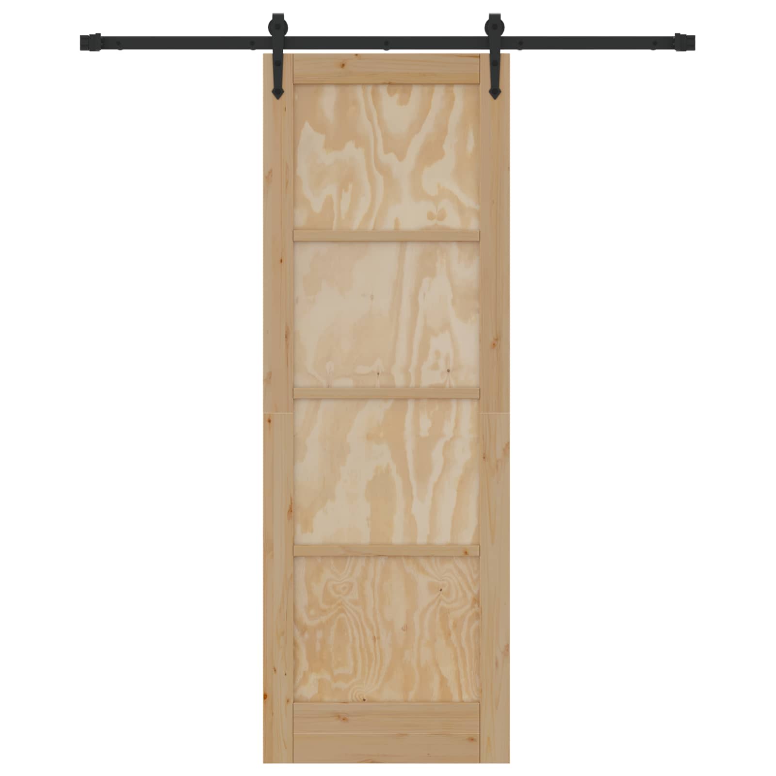 Schuifdeur ORKDAL Naturel en Zwart 73,5 x 211 cm