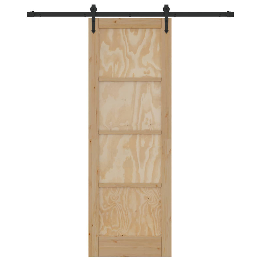 Schuifdeur ORKDAL Naturel en Zwart 73,5 x 211 cm