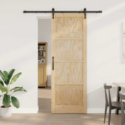 Sliding Door ORKDAL Natural and Black 83 x 232 cm