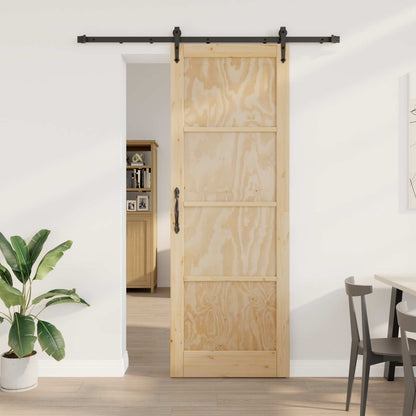 Schuifdeur ORKDAL Naturel en Zwart 83 x 232 cm