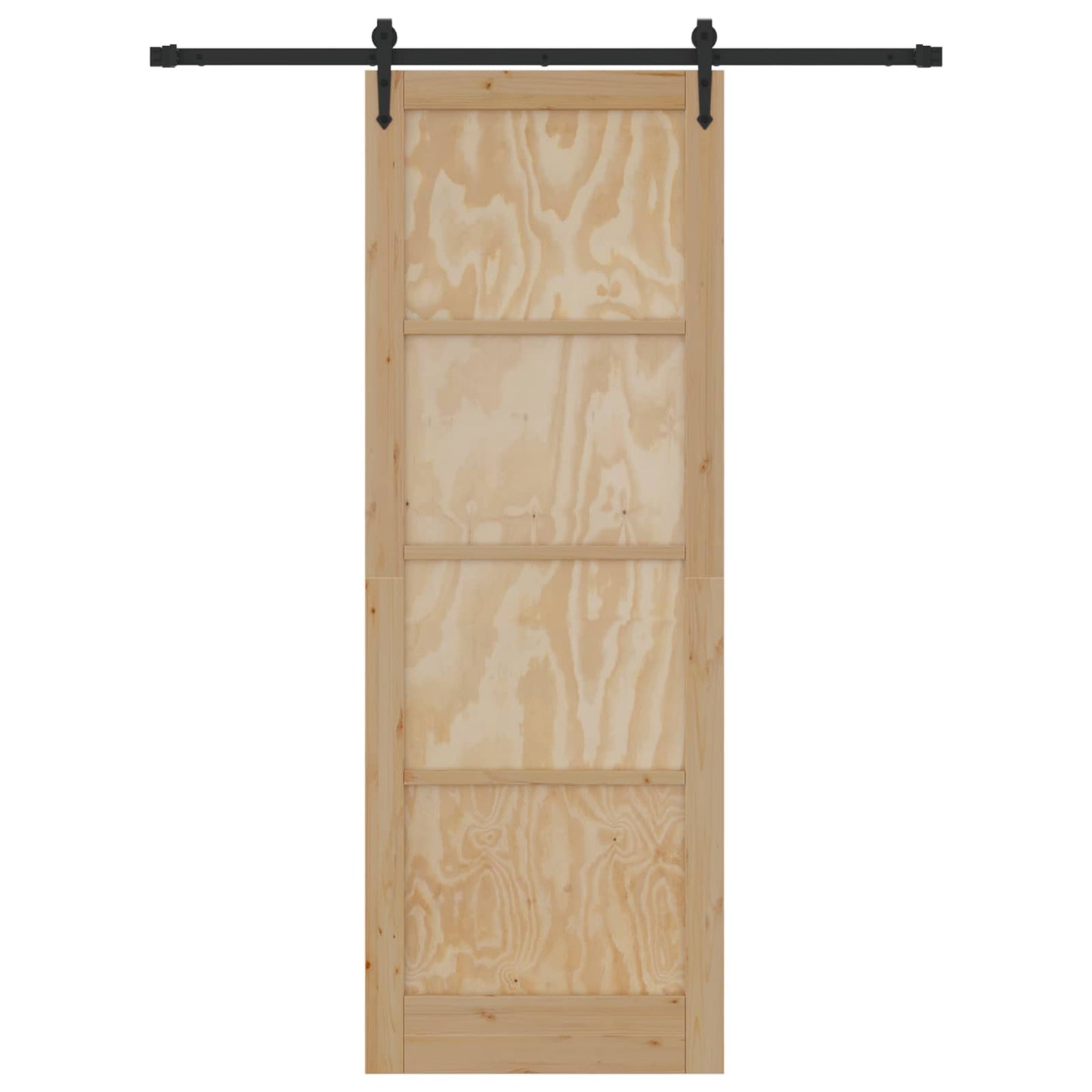 Schuifdeur ORKDAL Naturel en Zwart 83 x 232 cm